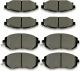 Front and Rear Ceramic Brake Pads for 2013 2014 2015 Subaru Forester BRZ Impreza