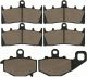Front and Rear Brake Pads for Kawasaki ZX6R ZX-6R ZX600 1998-2001,  ZZR600 ZX 600