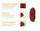 Front Disc Red Brake Pad D801 Fits Ford Mercury Contour Mystique Cougar