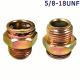 2PCS Transmission Oil Cooler 5/8-18UNF Connect For Aluminum Radiator
