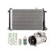 For Mercedes C300 C350 2008 2009 AC Compressor w/ A/C Condenser Repair Kit