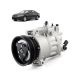AC Compressor with Clutch Fit for Volkswagen Jetta Passat Golf Beetle Cabrio R32 Rabbit, for Audi TT RS Quattro CO 4574JC Automotive Replacement A/C Compressor 1K0820808C
