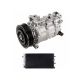 OEM AC Compressor w/ A/C Condenser & Drier For Audi A4 Quattro 2015