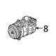 Genuine Mercedes-Benz Refrigerant Compressor 000-830-13-01