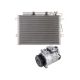 For Mercedes E320 E500 & CLS500 OEM AC Compressor w/ A/C Condenser & Drier