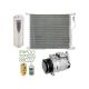For Mercedes S600 2001 2002 W220 OEM AC Compressor w/ A/C Condenser & Drier TCP
