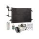 For Audi A6 Quattro 3.2L 2005 OEM AC Compressor w/ A/C Condenser Repair Kit GAP