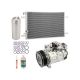 OEM AC Compressor w/ A/C Condenser & Drier For Audi A6 V6 2006-2010