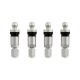 4x Tire Pressure Sensors TPMS Sensors Metal Valve Silver for BMW 7 Series 2015-2