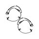 Set of 2 ABS Speed Sensors Front Driver & Passenger Side Left Right Pair