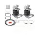 Air Suspension Kit+Air Shock Compressor Kit for Chevy Silverado 1500 2007-2018