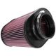 Universal High-Flow Oval Tapered Red Air Filter 4