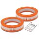 2x Engine Air Filter for Mirage 85-88 Precis Dodge Colt Hyundai