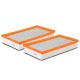 2x Engine Air Filter for Ford E-350 E-350 Club Wagon E-450 Econoline Super Duty