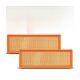 AISIN ARFFC-00950 Qty(2) Engine Air Filters for Fiat 500 2012-2017 L4 1.4L