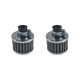 2PCS 12mm Mini Silver Universal Cone Cold Clean Air Intake Filter Vent Breather