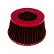 for Porsche Cone Air Filter Adjustable 3 3.5 4 inch inlet High Flow small RED