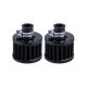 12MM Cold Air Intake Filter Turbo Vent Crankcase Car Breather Valve Cover Black