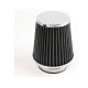 Silver Car-Engine Flow Inlet Cold Air Intake Dry Filter Cone Replacement US