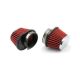 Red 2.15in 55mm Inlet Cold Air Intake Cone Replacement Quality Dry Air Filter x2