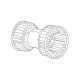 New Genuine BMW Blower Unit (1984-2000) OE 64111370930
