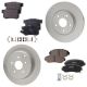 Front & Rear Rotors and Pads Kit for Acura RDX Honda CR-V 2007-2011