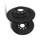 2x Brake Discs Pair Vented Front 280mm KBD4327 Set 402063Y502 Quality