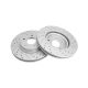 8 F 296 Drilled Brake Rotors-Brake Pad-Wheel Hub For 2005-2015 Nissan Xterra RWD