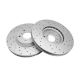For Nissan Armada 2017 2018 2019 Brake Discs Front | Pair | Cast Iron | Natural