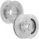 8P F 295.5 Drilled Brake Rotors-Ceramic Brake Pad-Hub For 2003-2005 Nissan 350Z