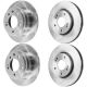 Front Drilled Slotted Brake Rotor Pad Caliper for 2009-2012 Hyundai Elantra