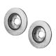 For Kia Sportage 2011 Brake Discs Driver and Passenger Side 4-Wheel Set Natural