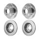 Bosch QuietCast Front Rear Rotor Ceramic Disc Brake Pad Kit for Sportage Tucson
