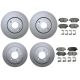 Bosch QuietCast Pair Set of 2 Front 300mm Disc Brake Rotors For Hyundai Kia