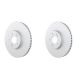 Bosch QuietCast Pair Set of Front Disc Brake Rotors for Sorento AWD FWD 2016-20