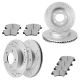 Front Brake Kit Disc Rotors and Ceramic Pads For Elantra Tucson Sportage