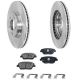 Front & Rear Brake Disc Rotors for Kia Rio Hyundai Accent 2018-2020