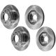 Front & Rear Brake Disc Rotors for Kia Sportage Hyundai Tucson 2012-2015