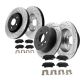 Rear Disc Brake Rotor & Pad + Hub Bearing for Hyundai Elantra Kia Forte 14-18