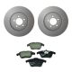 Hella Front Rotors EURO Ceramic Disc Brake Pads Kit For S-Type XF XJ8 XK
