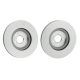 GENUINE JAGUAR XKR XFR XJR S-TYPE R XF Front Brake Disc Rotors C2C25337