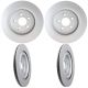 Hella Rear Rotors EURO Ceramic Disc Brake Pads Kit For S-Type XF XJ XJR
