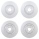 Bosch QuietCast Front Rear Rotors Disc Brake Pad Kit For F-Type XJ XKR XF XFR