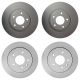 Front Rear Brake Kit Disc Rotors Low-Met Pads For Jaguar XJ8 XJR XK8 XJ8