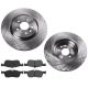 Front Rear Brake Kit 325mm Disc Rotors & Ceramic Pads For Jaguar XE XF