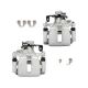 Rear Pair For 2005 06 07 08 2009 Audi A4 Quattro Brake Calipers w/Bracket