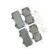 Genuine Front Brake Pad Set (04465-AZ100) with Hardware Clips (04947-35050) | Compatible with Lexus/Toyota 4Runner Tacoma + | JAPAN 04465-AZ200