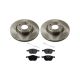 Replacement Brake Disc and Pad Kit BP6Y3325XD, C26Y3325XA, C26Y3325XB, C26Y3325XC, 2M5V2K021AA 2-Wheel