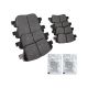 TRQ Front and Rear Brake Pads Ceramic Compatible with 2011-2015 Hyundai Sonata 2011-2016 Kia Optima