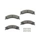 KAX Ceramic Brake Pads Rear for Ford E-350 Super Duty 2008-2019 2021-2023, Ford E-250 2008-2014, Ford E-150 2008-2014, Low Noise & Low Dust, Set of 4